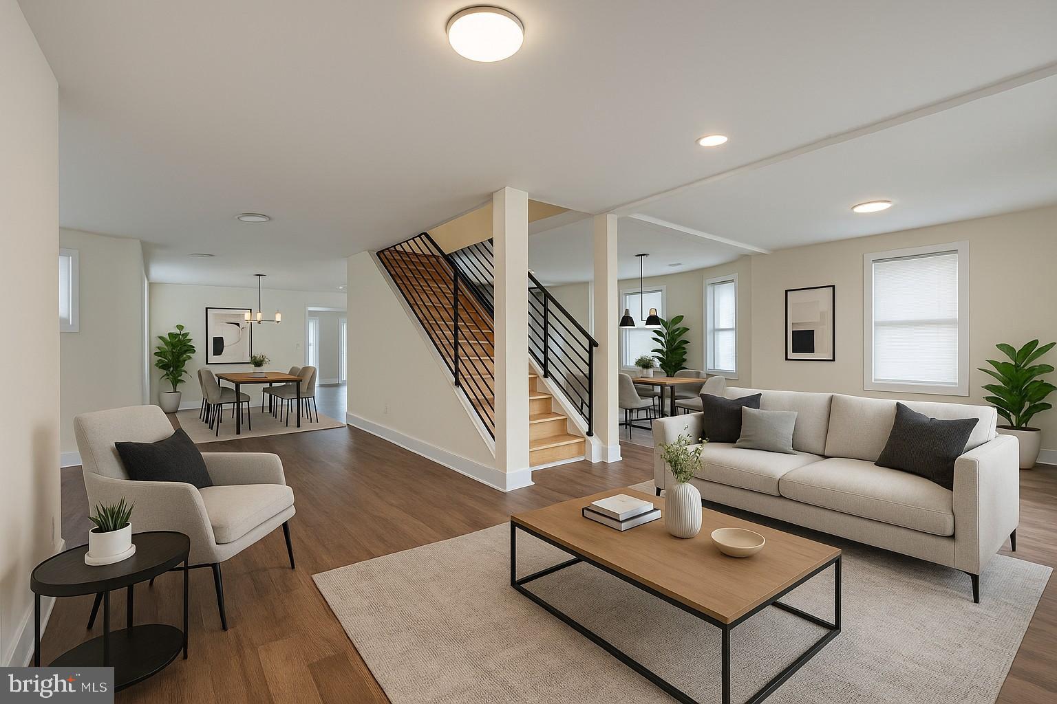 Modern elegance in an open living space.