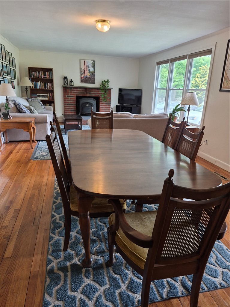 345 Stone Church Road Tiverton, RI 02878 - Photo 16 of 40 View of entire family room/dining area