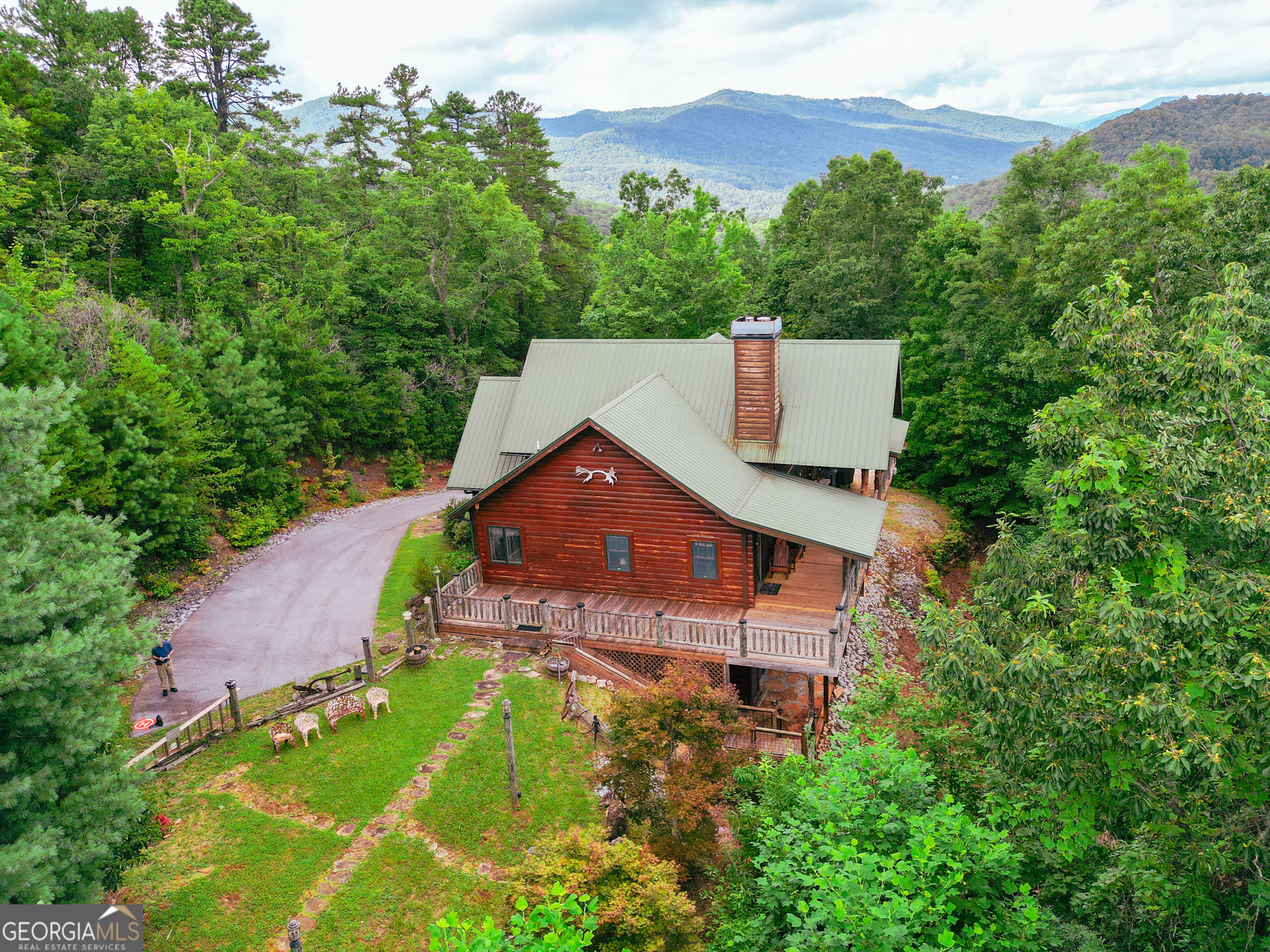 38 Old Blue Trail Tiger, GA 30576 - Photo 14 of 72 an aerial view of a house with a yard