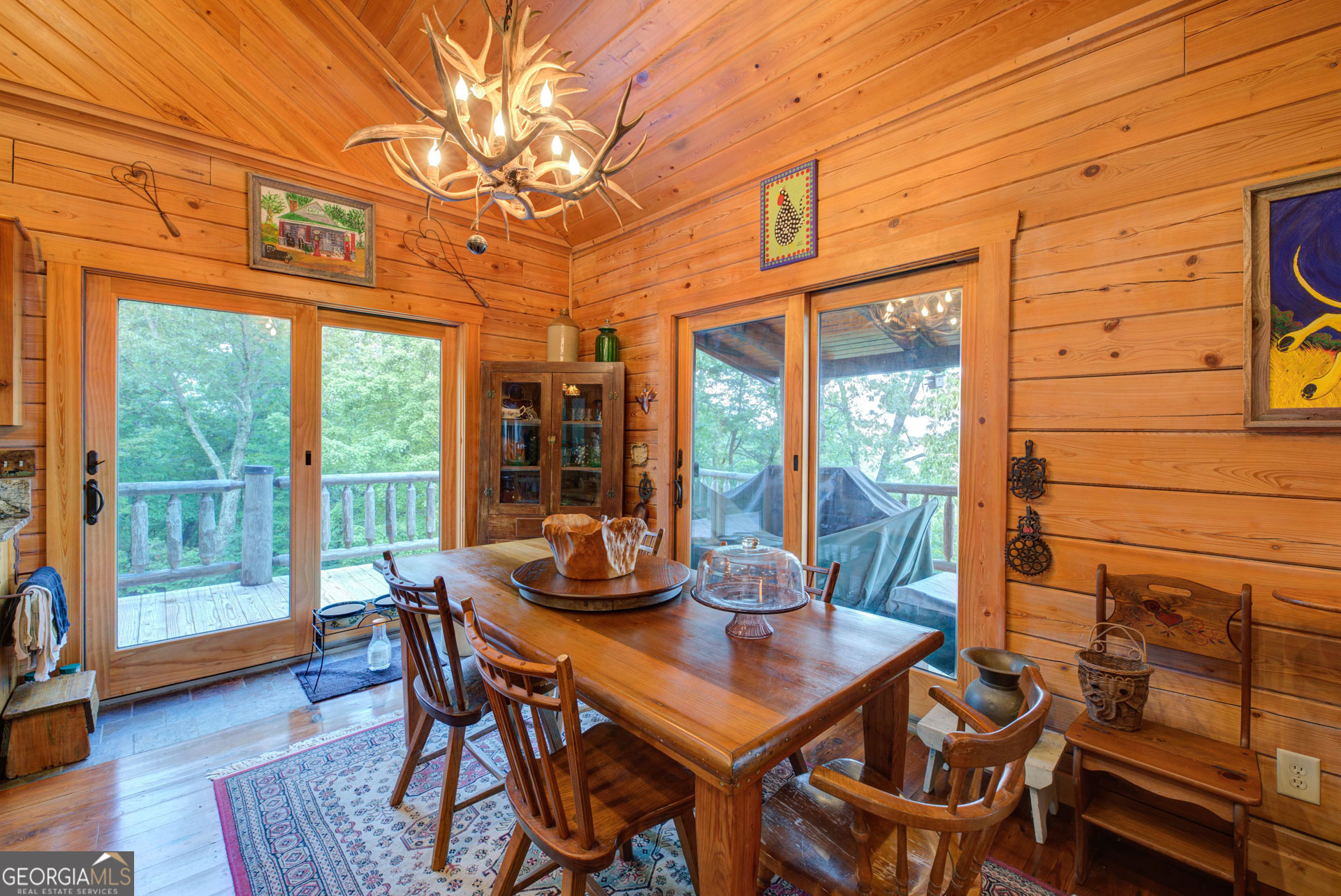 38 Old Blue Trail Tiger, GA 30576 - Photo 26 of 72 a view of a dining room with furniture window and wooden floor