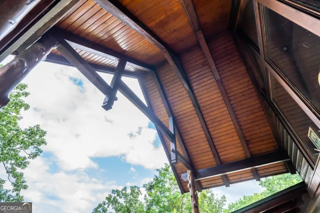a house view with a garden space