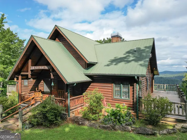 a view of a backyard with a garden