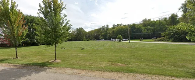 a view of outdoor space with a garden