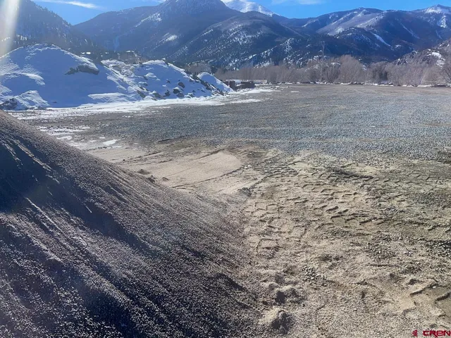 a view of a road with a mountain view