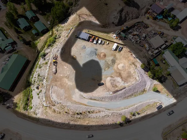 a view of a city with a mountain