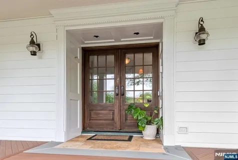 a view of front door of house