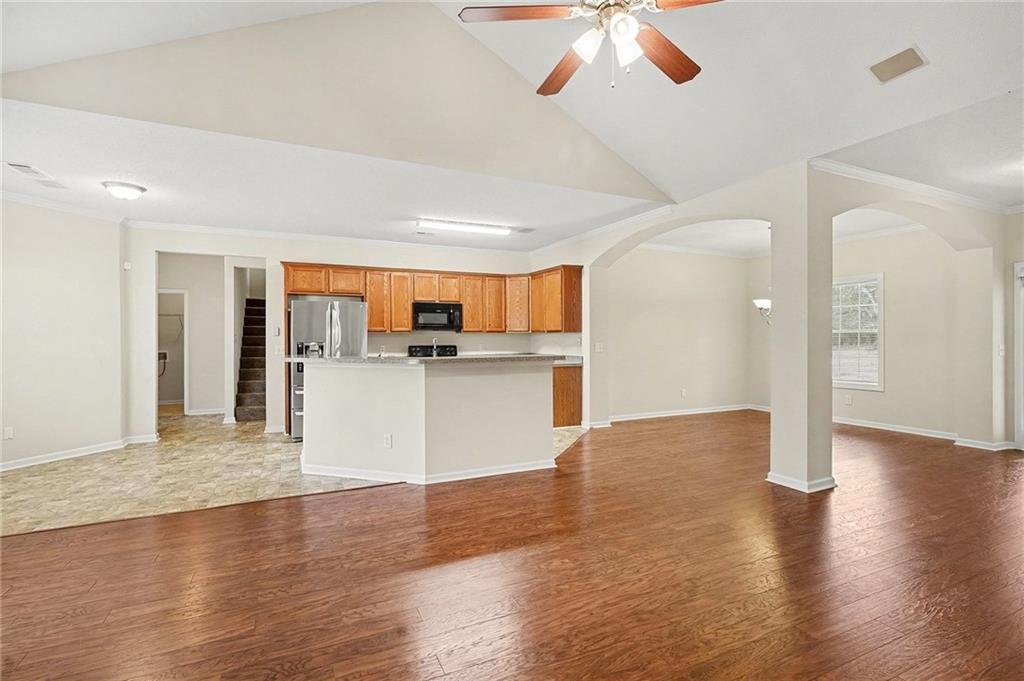 1558 Kilgore Road Griffin, GA 30223 - Photo 10 of 32 a view of a kitchen with wooden floor