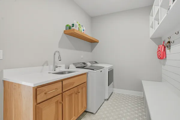 a view of a hallway with closet area