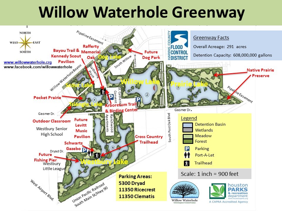 4427 Warm Springs Road Houston, TX 77035 - Photo 26 of 30 Willow Waterhole has 5 Lakes with surrounding trails. Prairie Lake is the closets one to the Willowbend area. It is located in the back of the neighborhood.