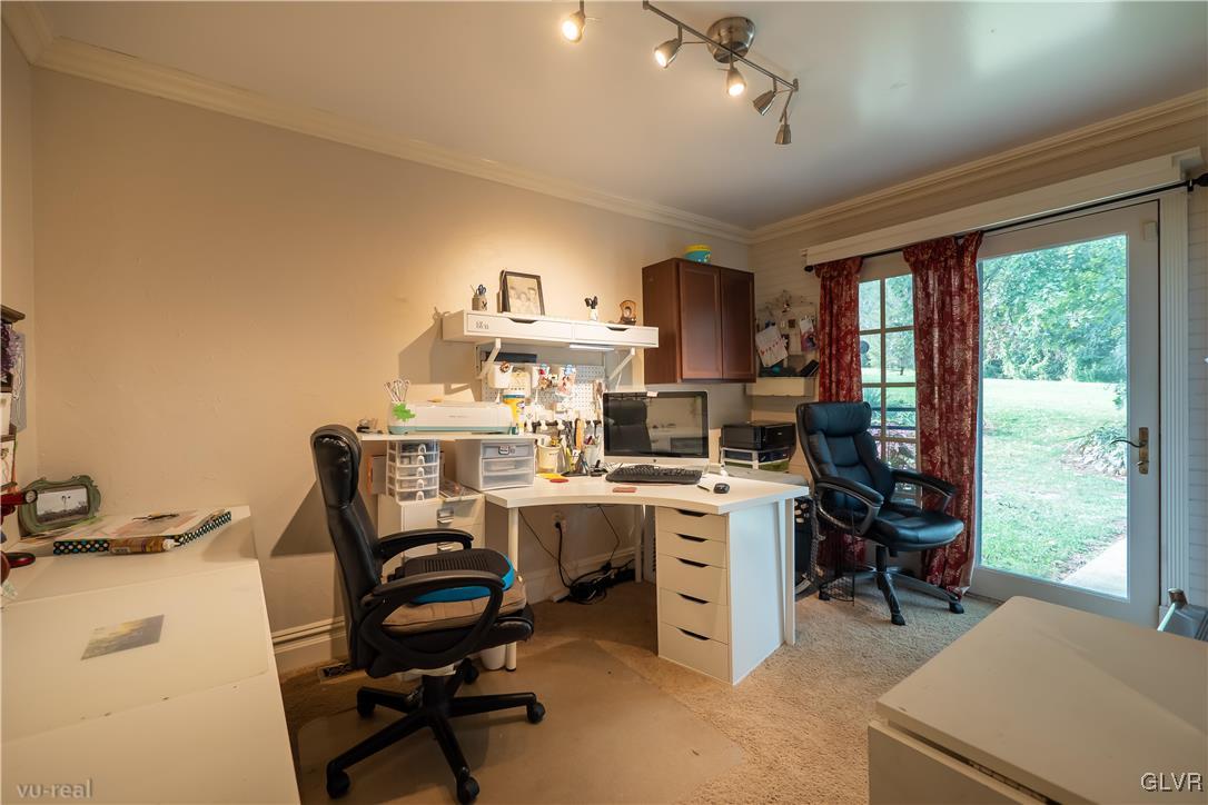 130 County Line Road Riegelsville, PA 18077 - Photo 21 of 40 a view of a workspace with furniture and a window