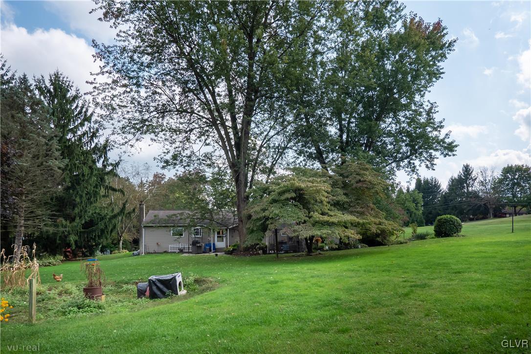 130 County Line Road Riegelsville, PA 18077 - Photo 38 of 40 a view of a backyard with large trees