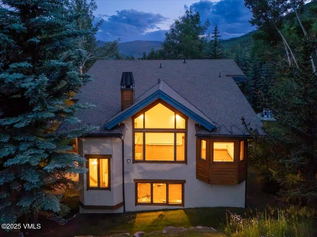 a view of city and mountain