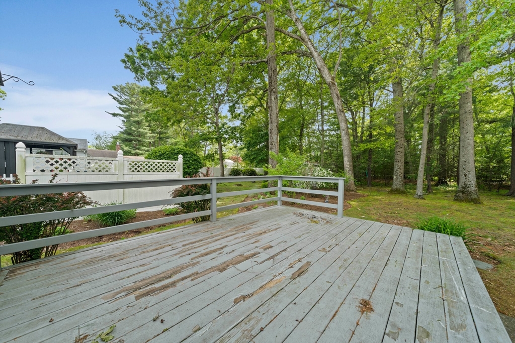 34 Birchcroft Road Canton, MA 02021 - Photo 25 of 31 a view of backyard with deck and garden