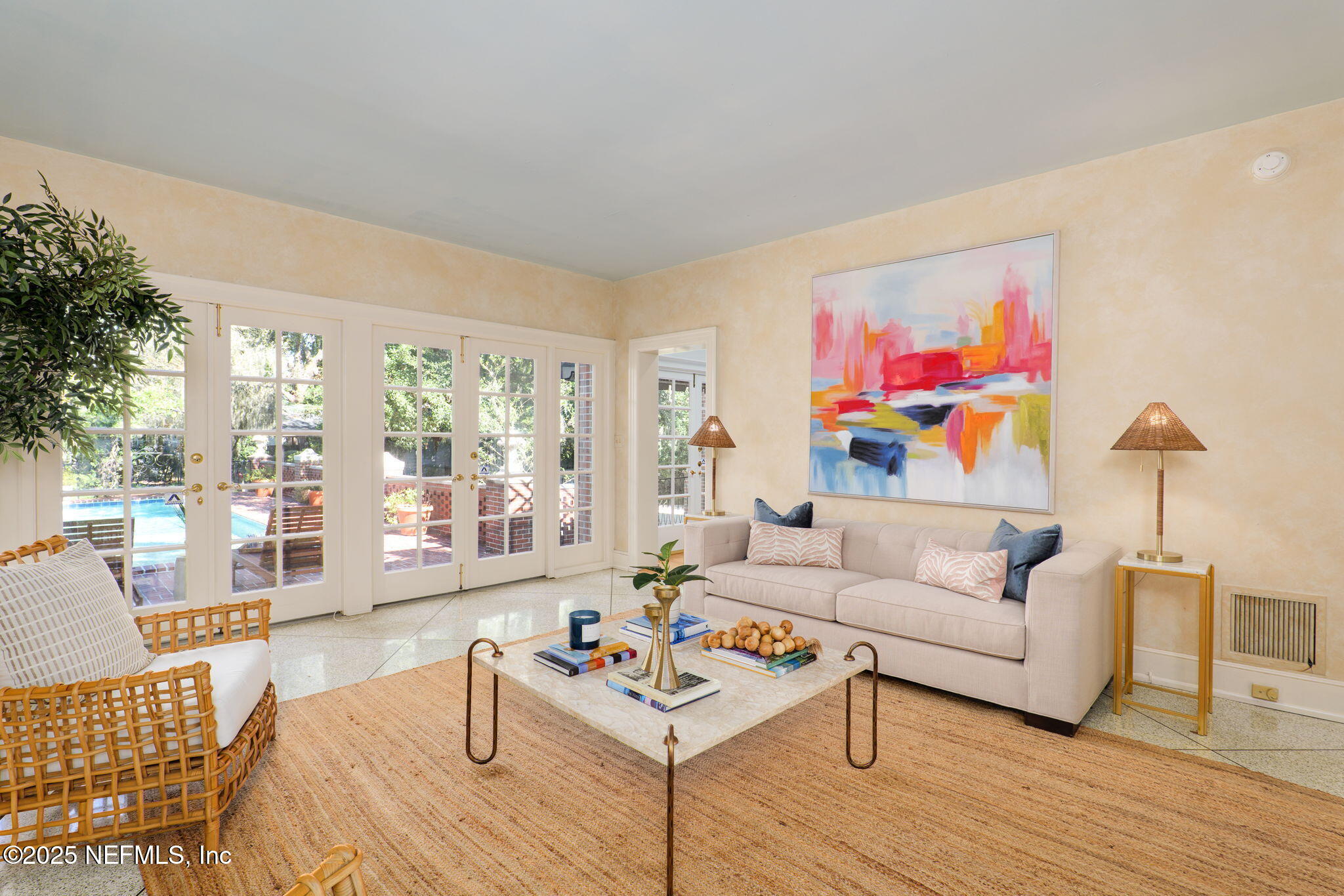 2127 River Road Jacksonville, FL 32207 - Photo 22 of 54 a living room with furniture and a large window