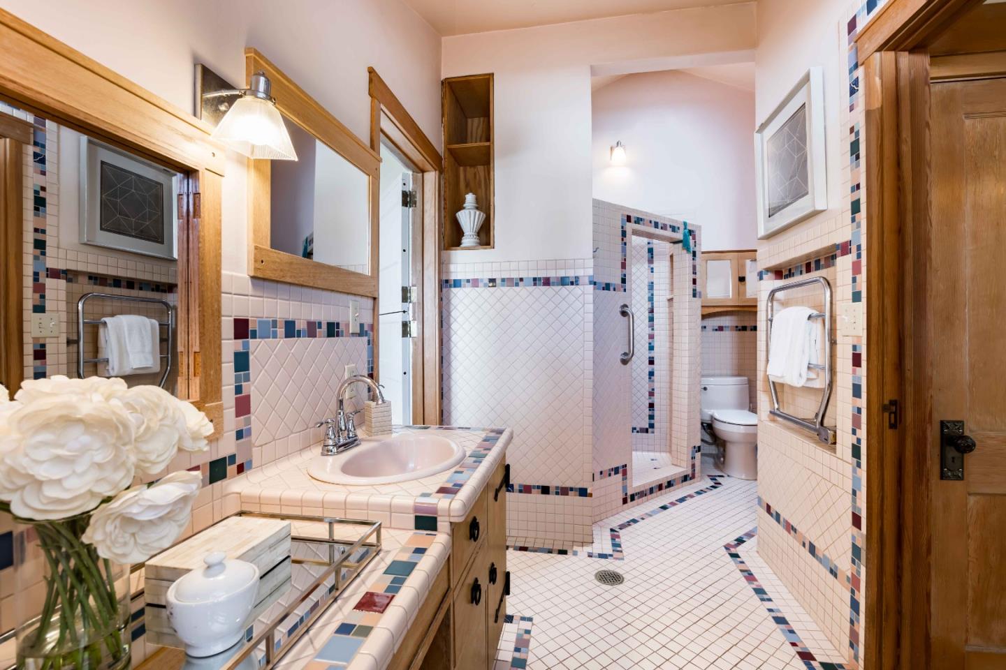 104 Clover Lane Menlo Park, CA 94025 - Photo 19 of 26 a bathroom with a sink toilet and shower