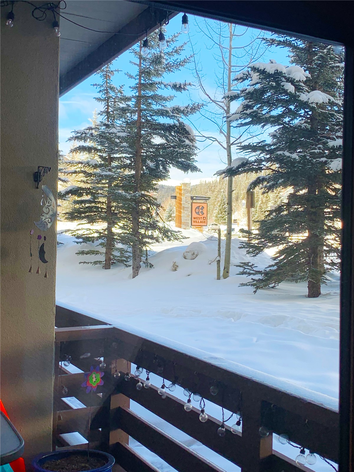 910 Copper Road, Unit 122 Frisco, CO 80443 - Photo 11 of 25 Winter Patio Views