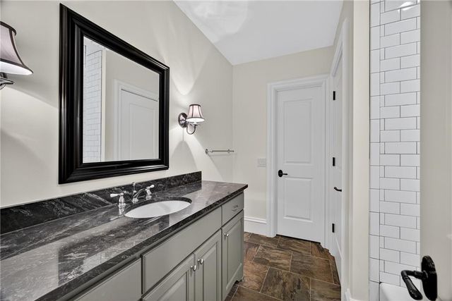 a house view with a outdoor space