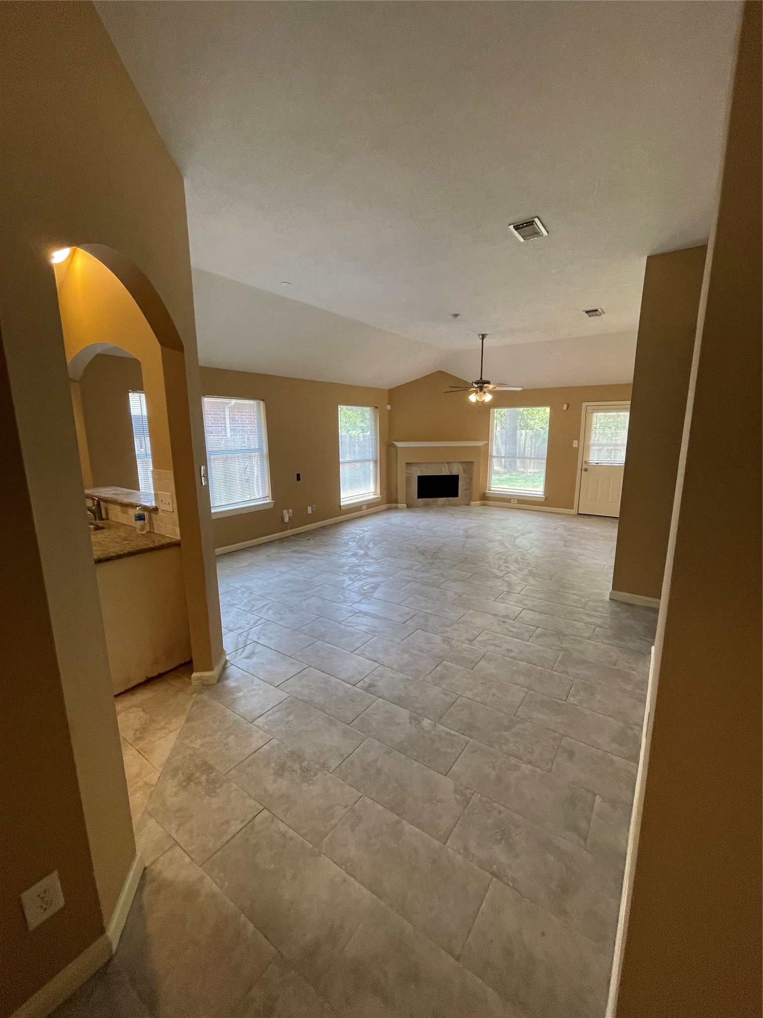 5235 Sherilynn Drive Spring, TX 77373 - Photo 2 of 11 a view of a livingroom with a fireplace