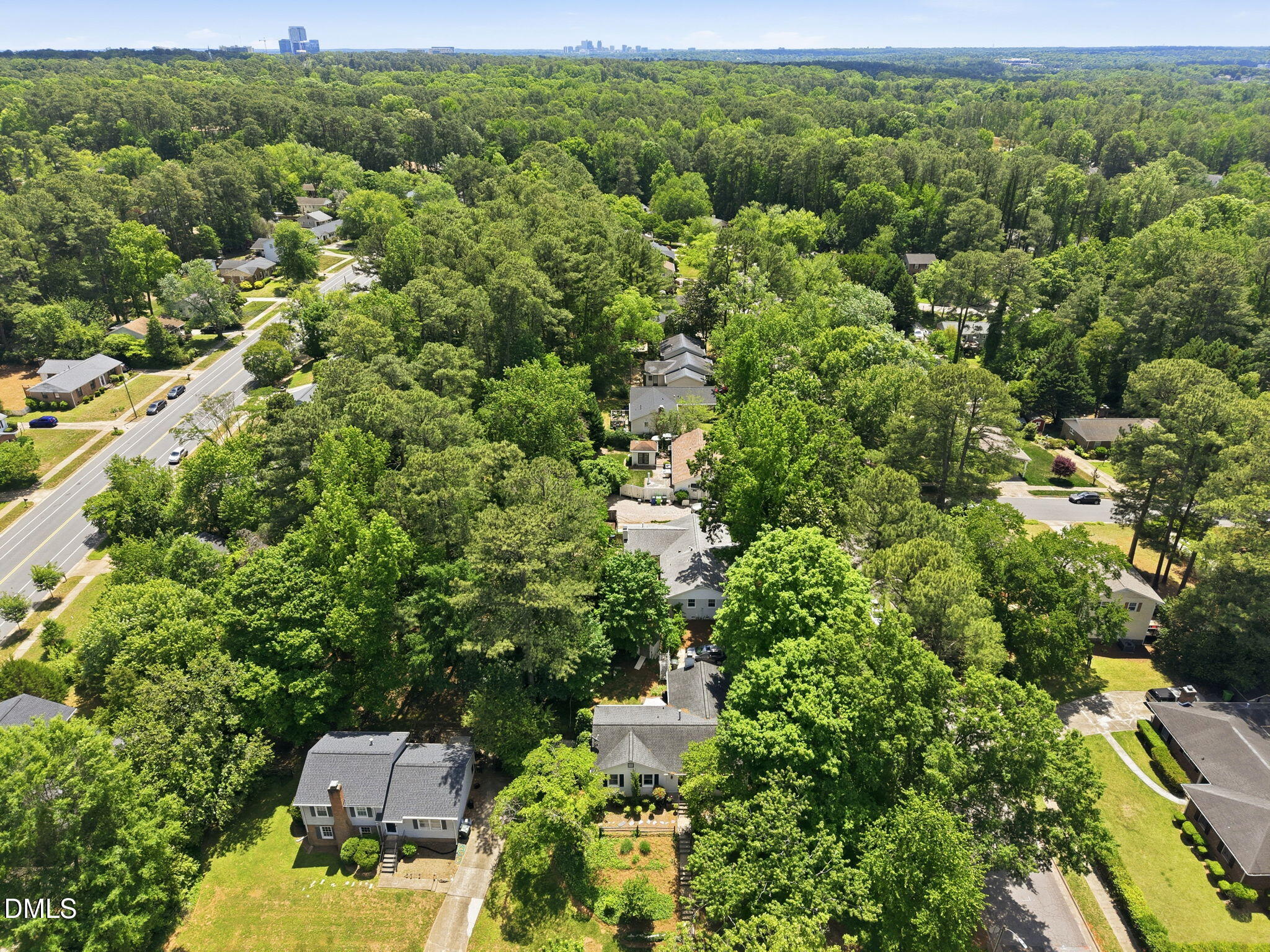 5940 Wintergreen Drive Raleigh, NC 27609 - Photo 38 of 40 Birds Eye View