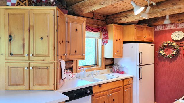 6210 Mountain View Road, Unit 133 Coalville, UT 84017 - Photo 30 of 87 Kitchen view 5: The pine hutch opens from 2 sides with storage below.