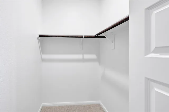 a view of small space with racks on the wall