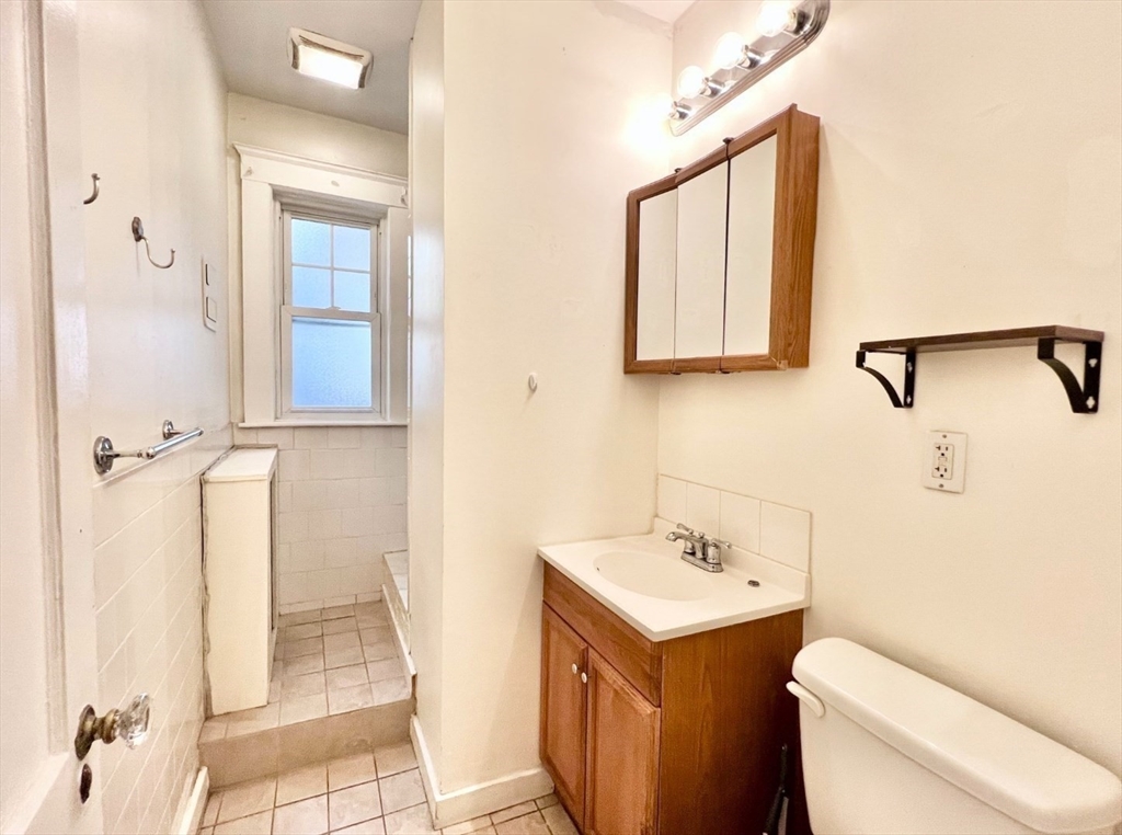26 Chiswick Road, Unit 6 Boston, MA 02135 - Photo 7 of 24 a bathroom with a sink a toilet and shower