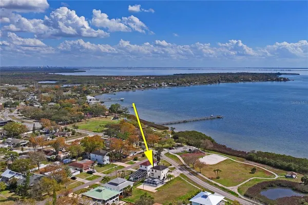 a view of an ocean and beach