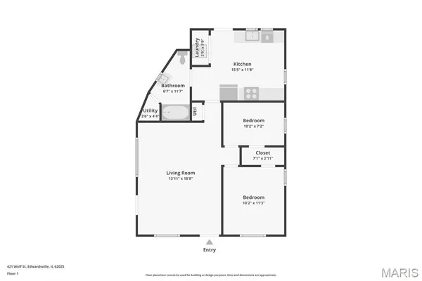 $170,000 | 421 Wolf Street, Edwardsville, IL 62025
