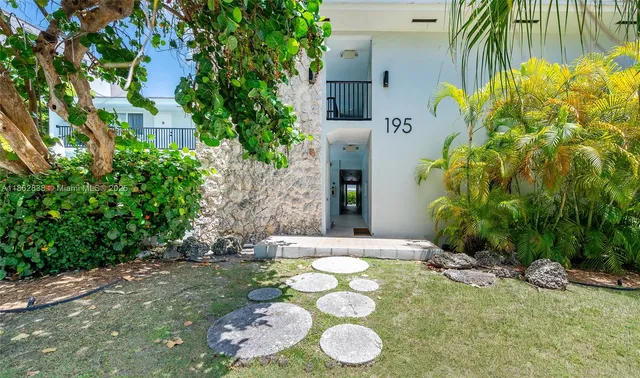a view of a garden with plants