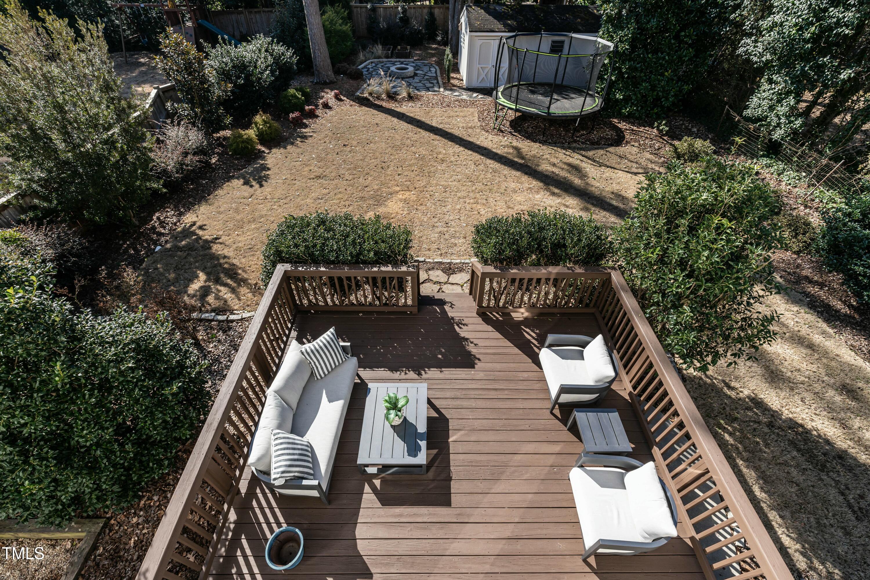 708 Kimbrough Street Raleigh, NC 27608 - Photo 24 of 36 a view of balcony with wooden floor