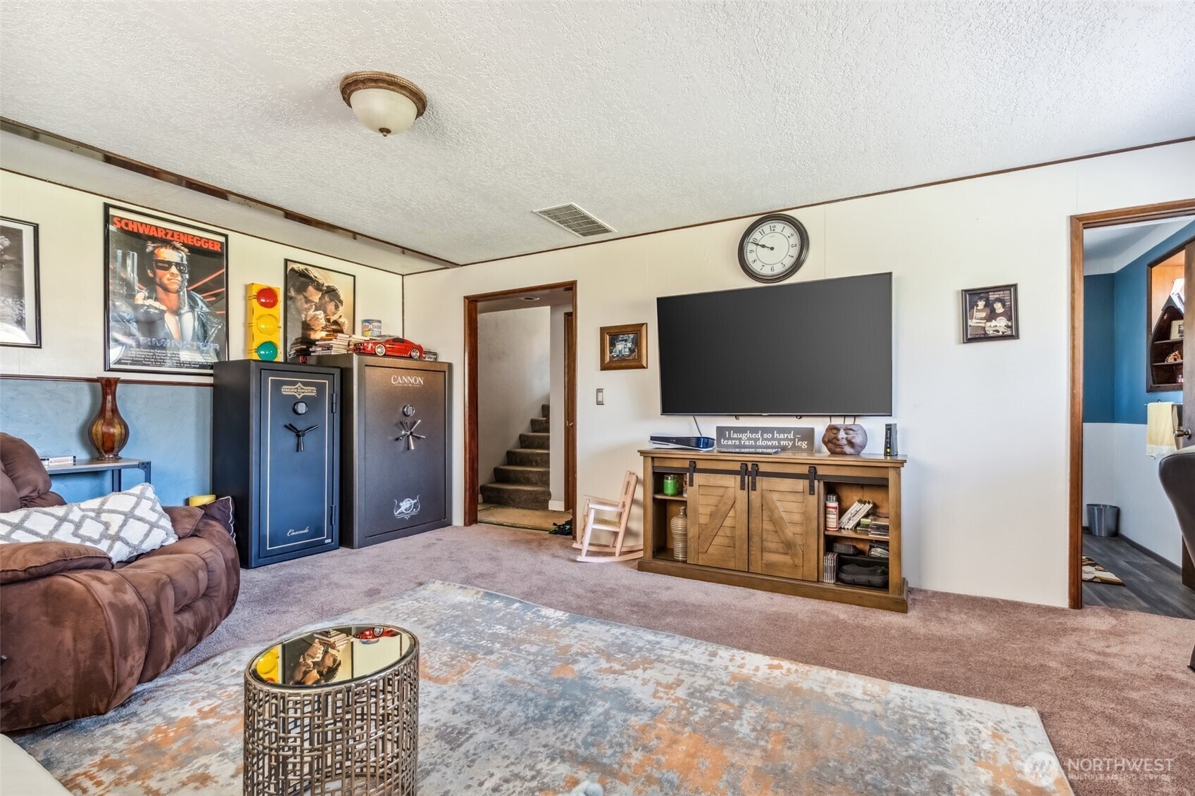 122 Fir Drive Chehalis, WA 98532 - Photo 15 of 34 a living room with furniture and a flat screen tv