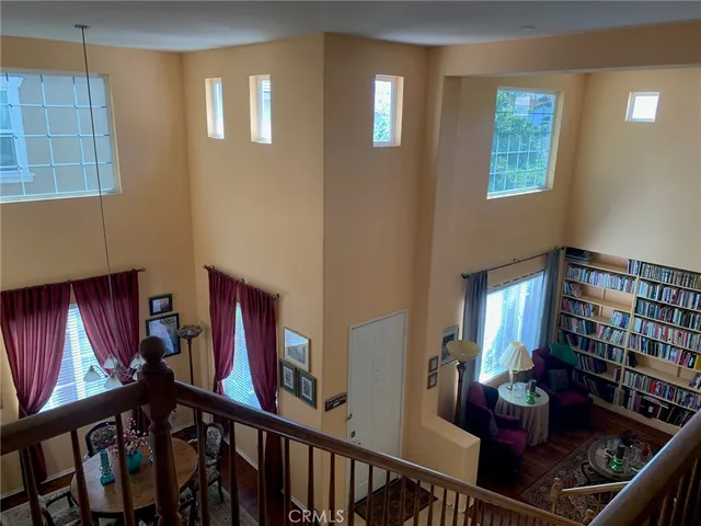 a view of a livingroom with furniture and toys