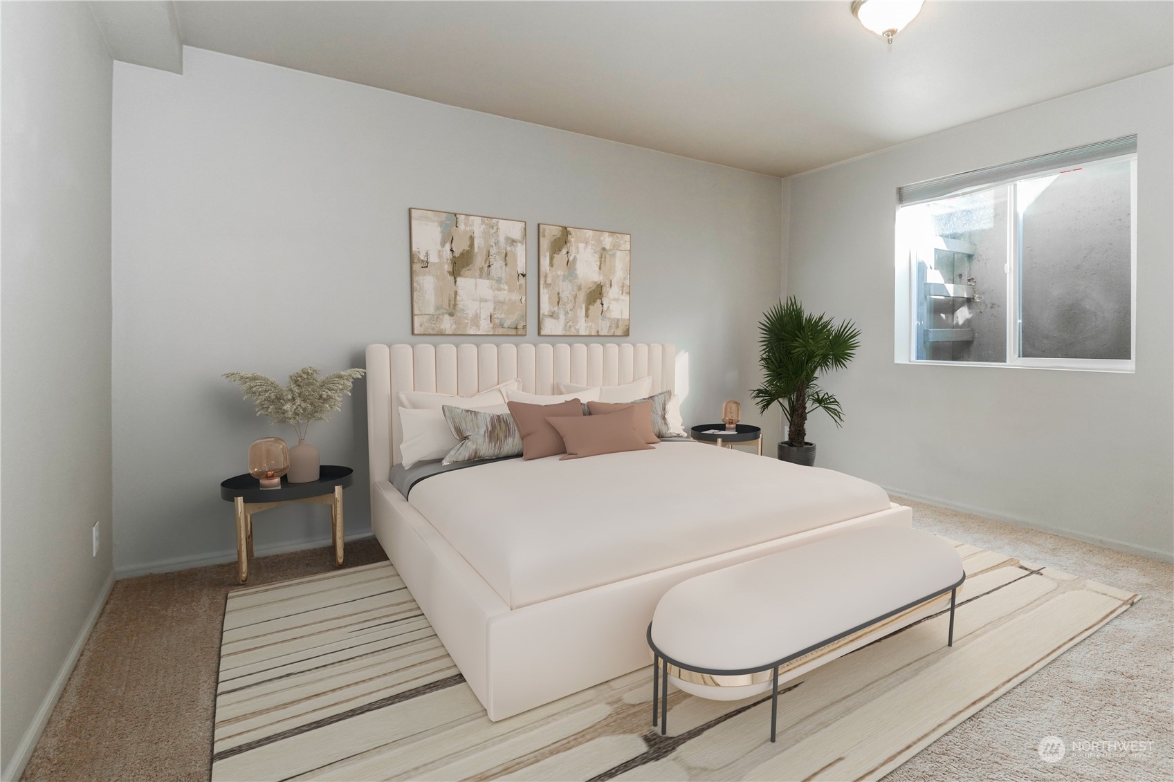 405 Northwest Market Street Seattle, WA 98107 - Photo 5 of 33 a bed sitting in a bedroom next to a window