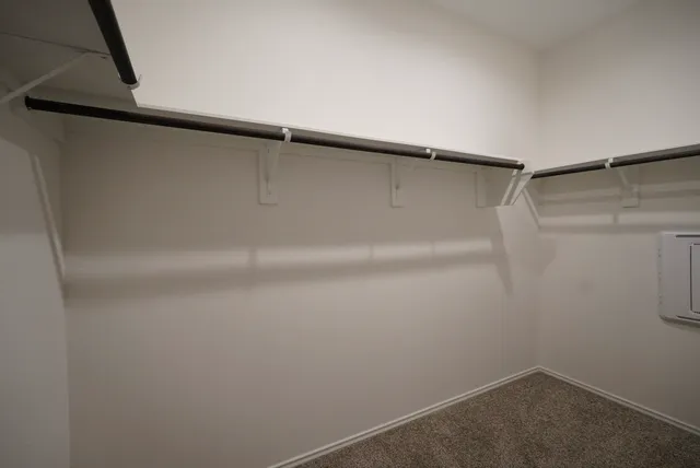 a close view of closet