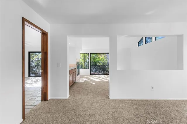 a view of a livingroom with a fireplace