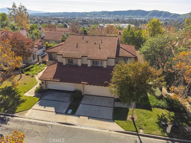 aerial view of a house