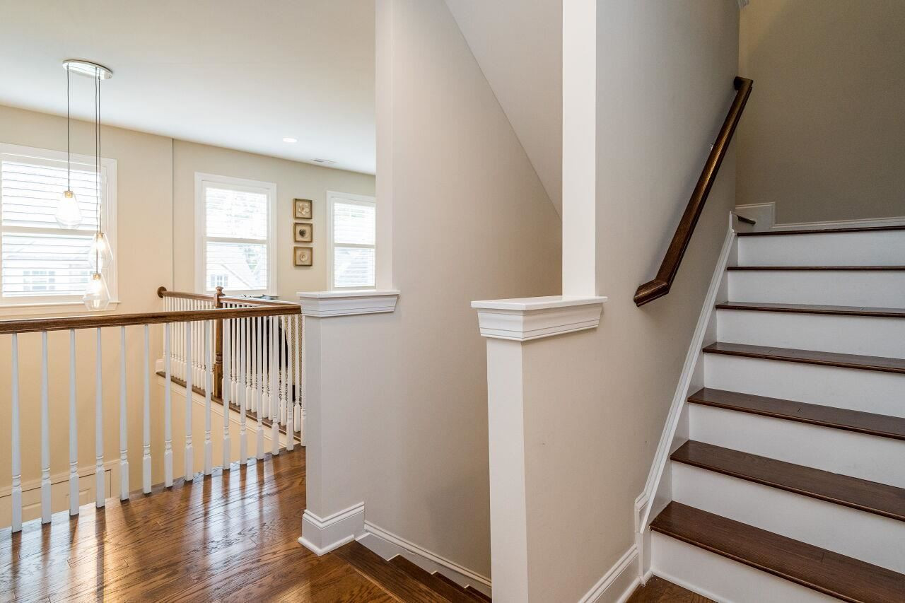 5268 Aleppo Lane Raleigh, NC 27613 - Photo 16 of 30 Hardwood steps throughout this home and landing at the second level. Staircase