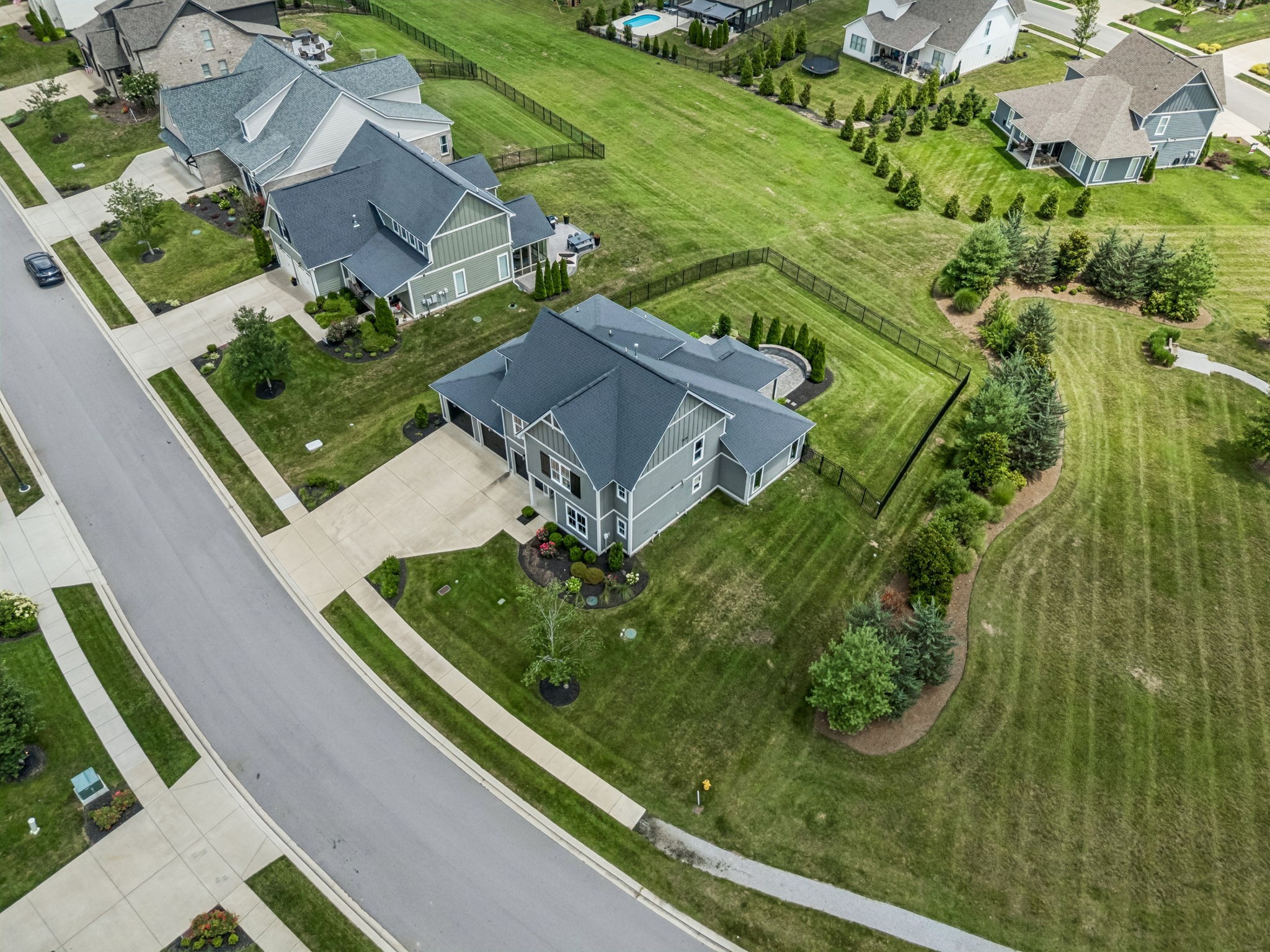 7204 Ludlow Drive College Grove, TN 37046 - Photo 52 of 59 an aerial view of a house