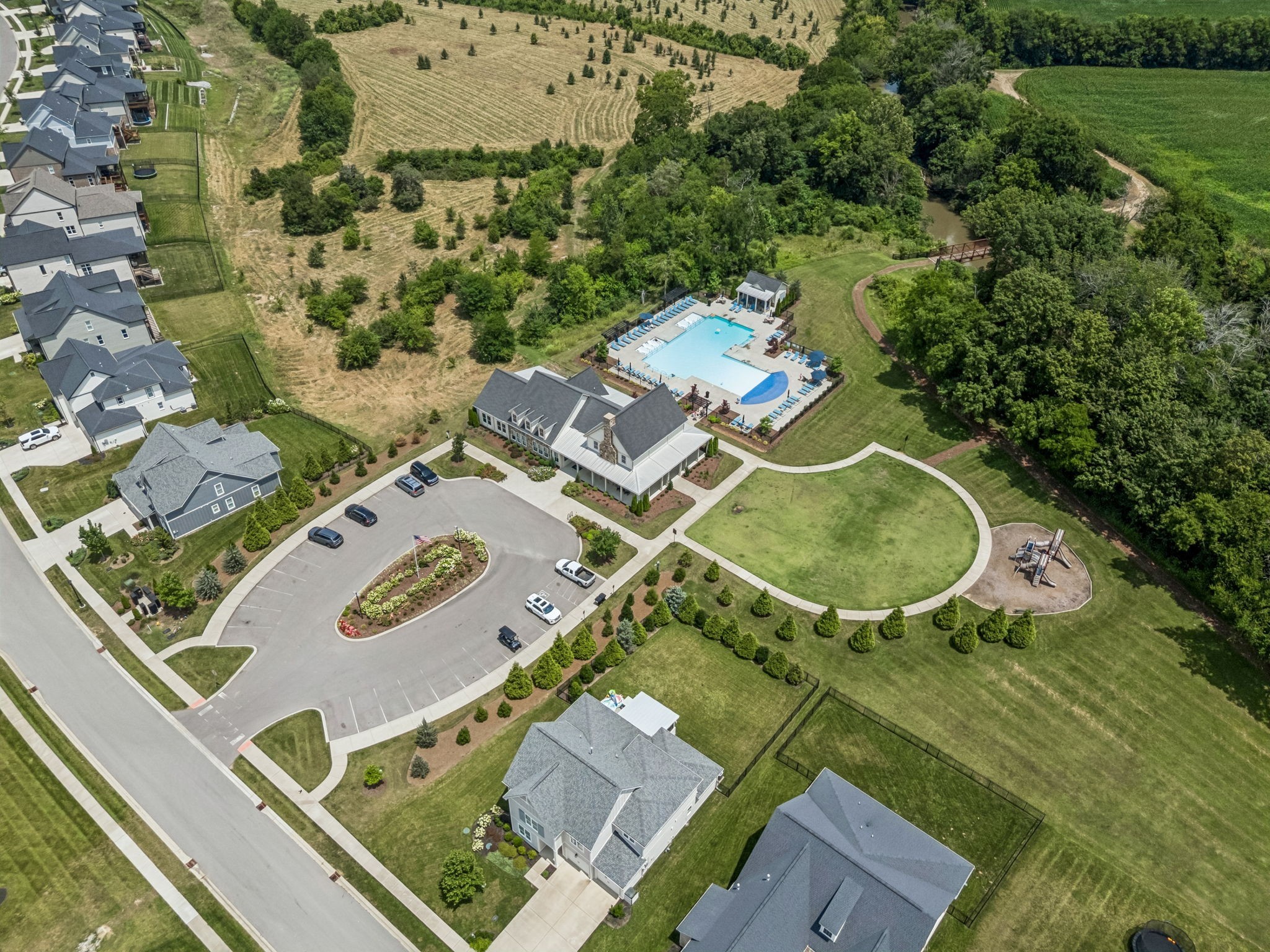 7204 Ludlow Drive College Grove, TN 37046 - Photo 57 of 59 an aerial view of a house with outdoor space