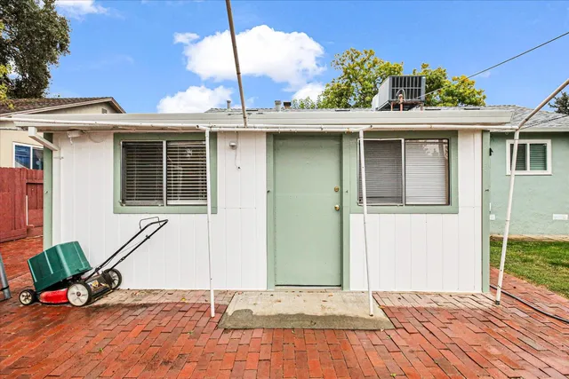 a house with a outdoor space