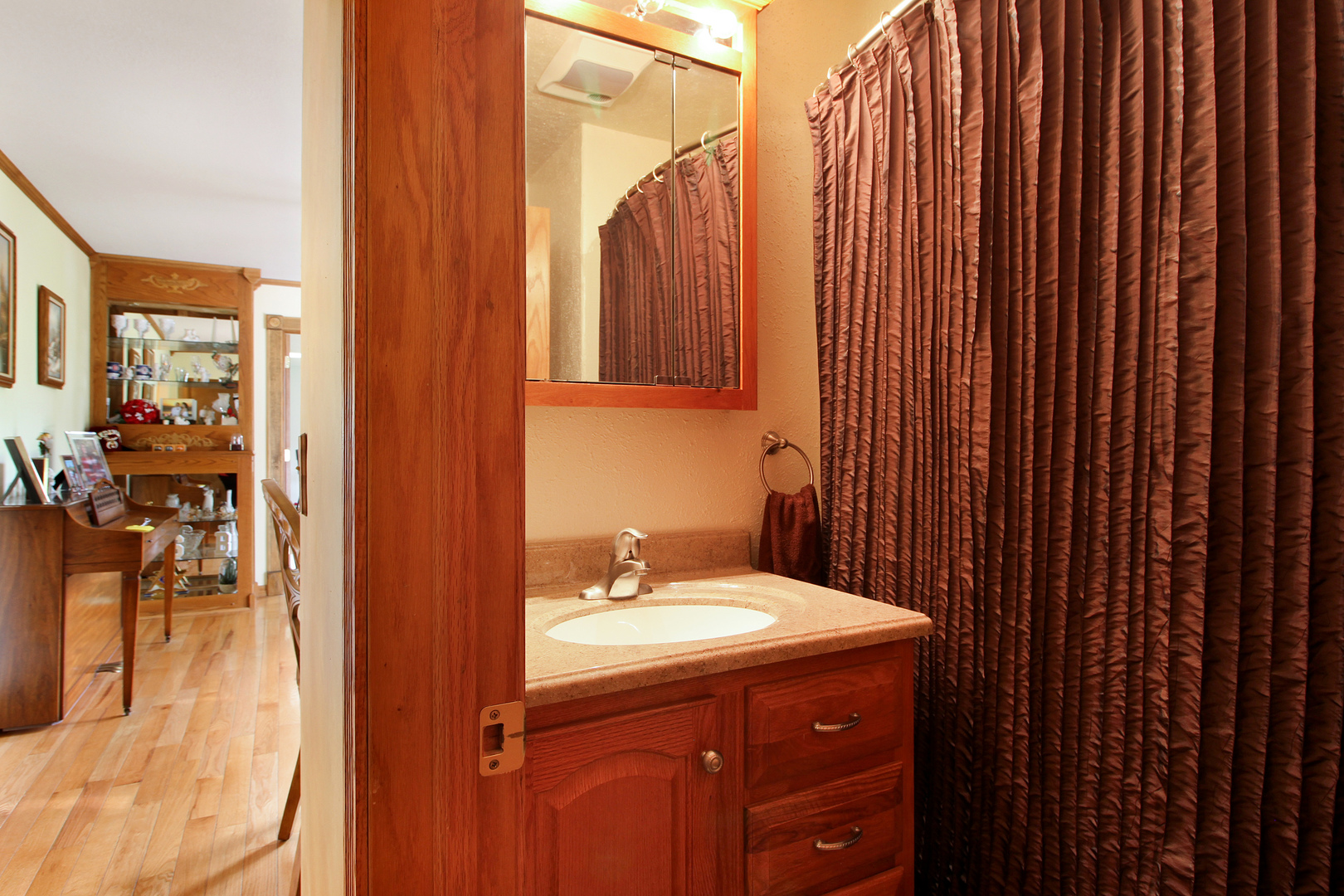9763 West 1000S Road Bonfield, IL 60913 - Photo 8 of 23 a bathroom with a sink and mirror
