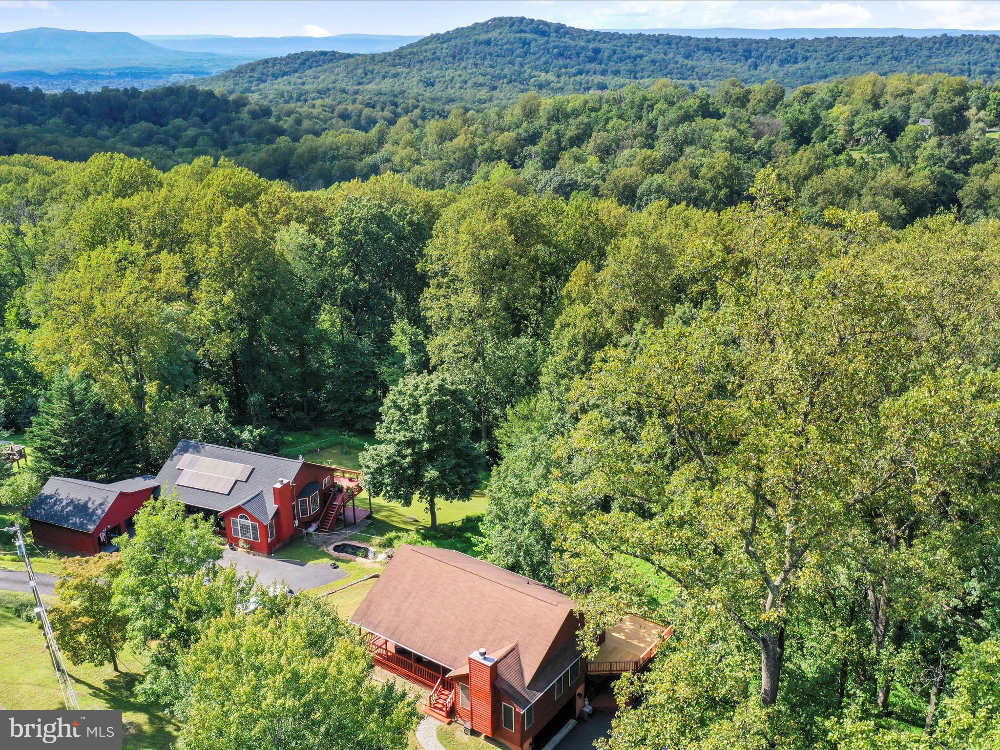 32 Greenfield Road Front Royal, VA 22630 - Photo 41 of 49 an aerial view of a house with mountain view