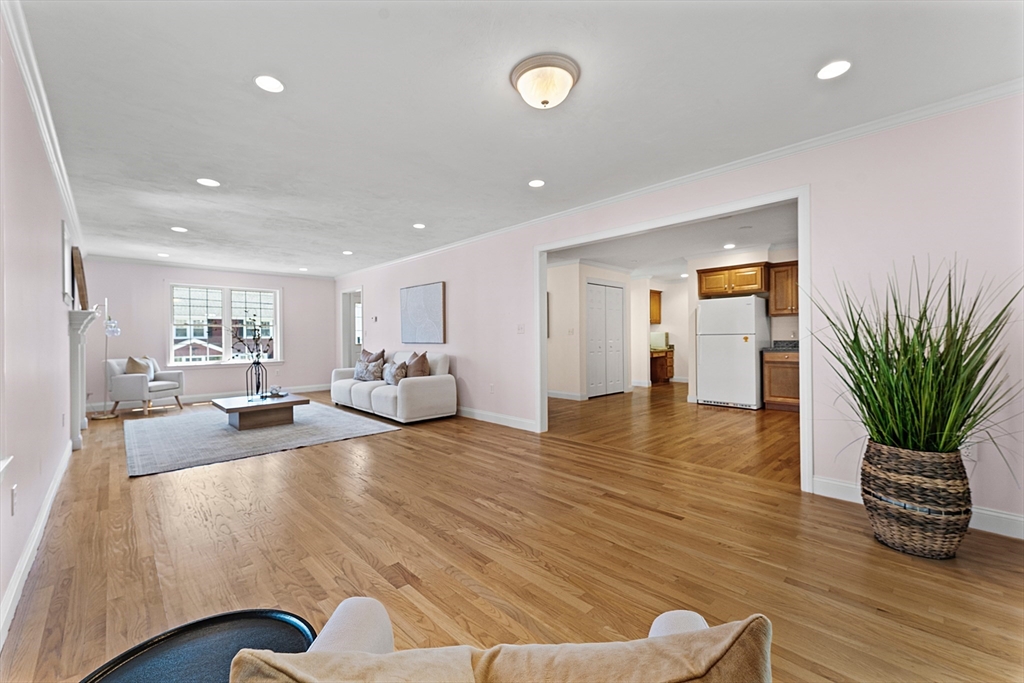 77 Hawthorne Road Waltham, MA 02451 - Photo 8 of 27 a living room with furniture bathtub and a potted plant
