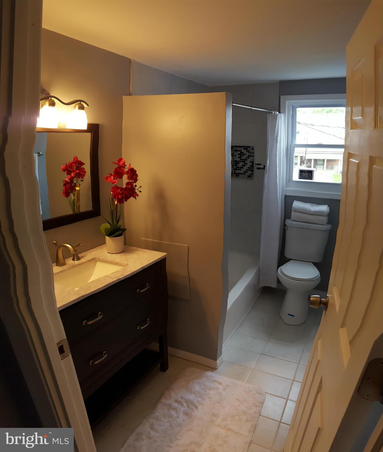 1034 Middleborough Road Baltimore, MD 21221 - Photo 15 of 29 a bathroom with a sink mirror and toilet