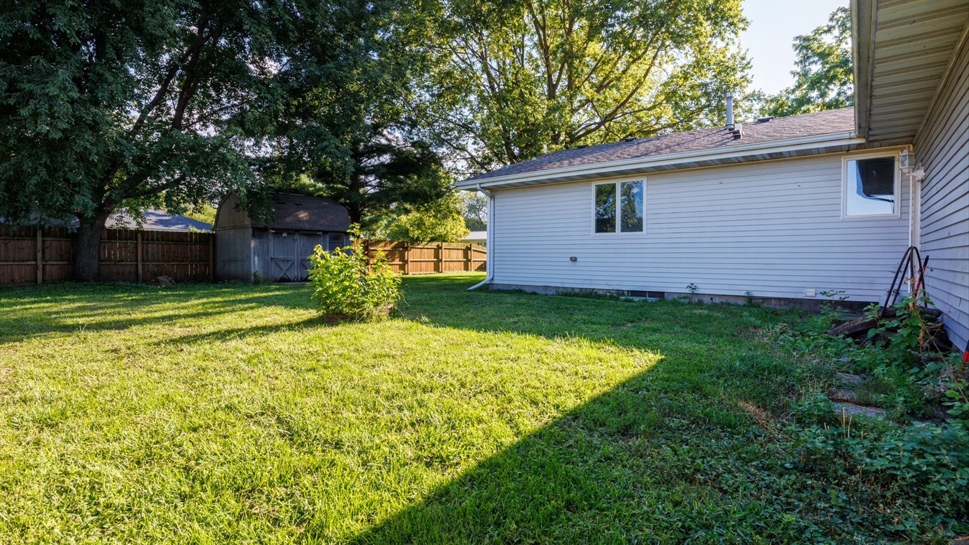 800 West Hamilton Street Atlanta, IL 61723 - Photo 38 of 44 a view of a backyard with a large tree