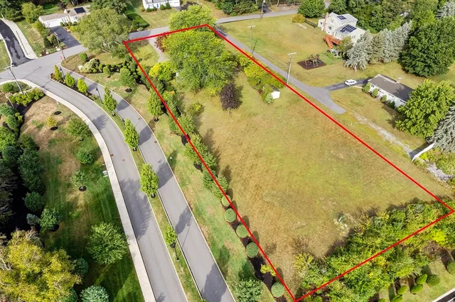 a view of swimming pool with a garden