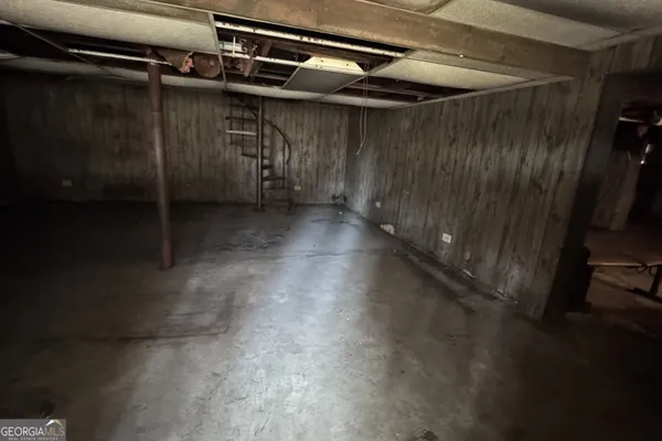 a view of storage and utility room