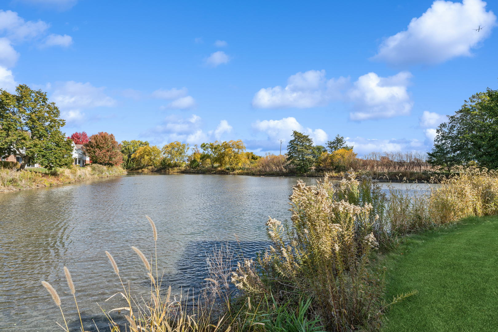 1240 Winfield Court, Unit 3 Roselle, IL 60172 - Photo 18 of 21 a view of a lake with houses in the back