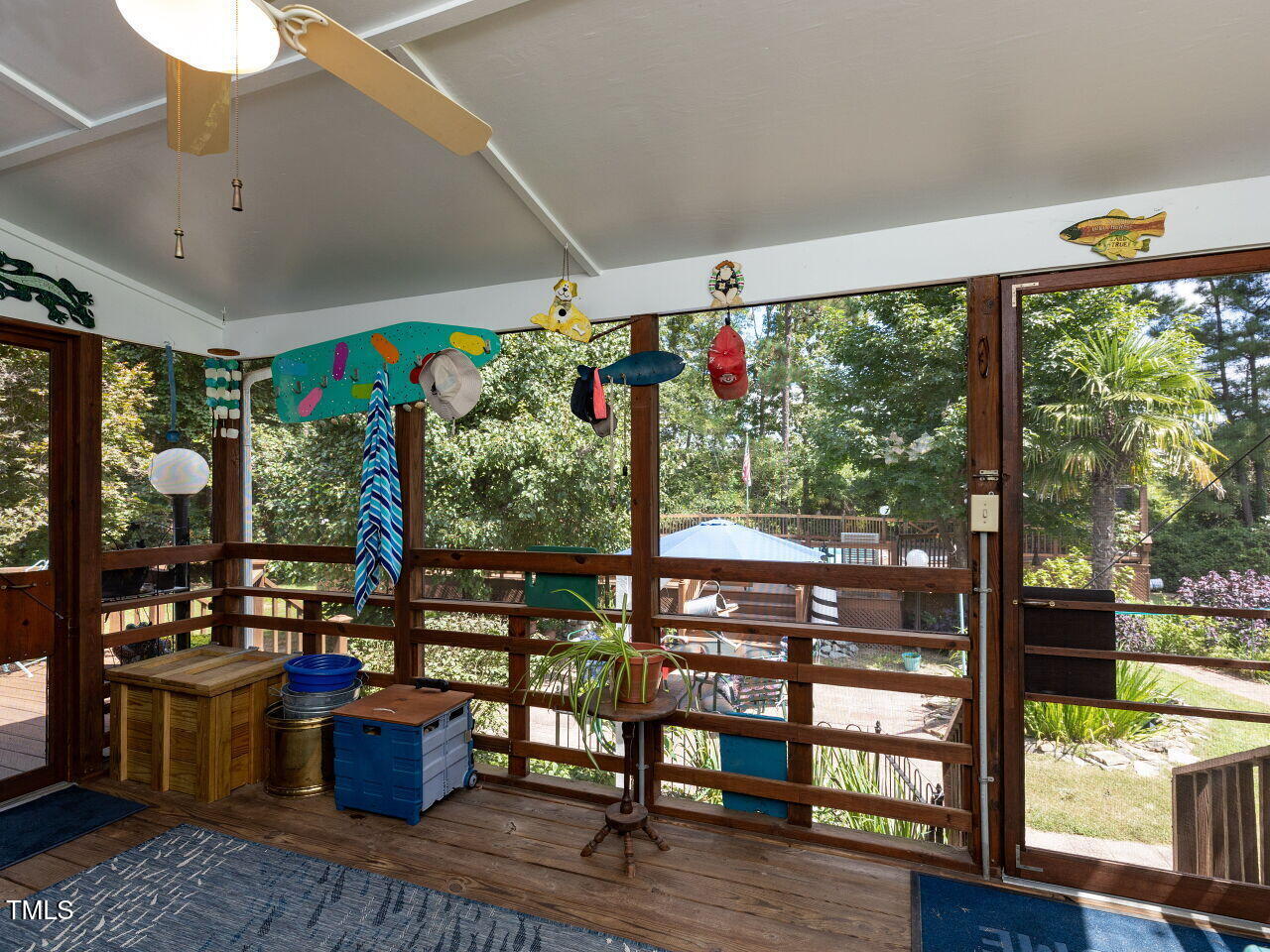 1025 Lake Path Road Willow Spring, NC 27592 - Photo 21 of 30 a outdoor living space with furniture and garden view