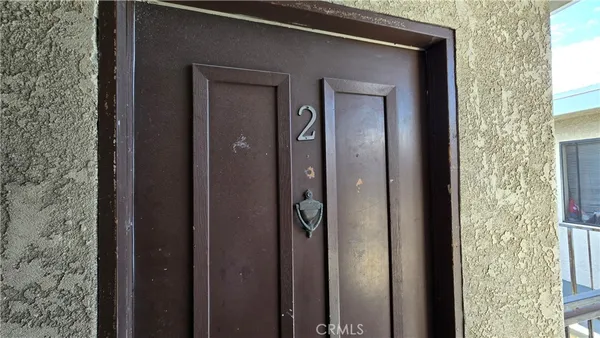 a view of front door